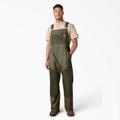 Dickies Men's Waxed Canvas Double Front Bib Overalls - Moss Green Size 2Xl (DB400)
