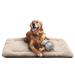 Tucker Murphy Pet™ Dog Beds Crate Pad Fit Metal Dog Crates, Ultra Soft Dog Crate Bed Washable & Anti-Slip Kennel Pad Polyester in White/Brown | Wayfair