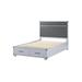 Latitude Run® Khaydian Upholstered Storage Standard Bed, Bed Frame, Platform Bed Metal in Gray | 51 H x 57 W x 81 D in | Wayfair