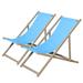 Arlmont & Co. Noahgabriel Patio Folding Chair Set of 2 Plastic/Resin in Blue/Brown | 34 H x 39 W x 22.5 D in | Wayfair