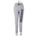 ON FIRE Sweatpants - Low Rise: Gray Activewear - Women's Size Medium