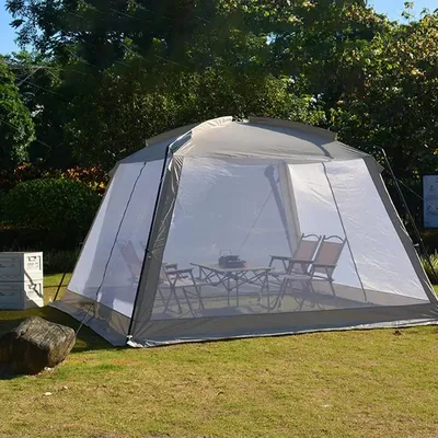 Tente de camping en maille extérieure avec moustiquaire protection solaire anti-buée pergola