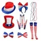 Independance Day Costume Unmun-Sam Accessoires pour hommes et femmes haut-de-forme chapeau à