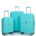 Expandable Hardshell Suitcase Double Spinner Wheels PP Luggage Sets Lightweight Suitcase with TSA Lock,3-Piece Set (20/24/28)
