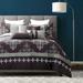 7 Piece Comforter Set Damask Purple Soft Bedding