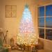 6ft Artificial Christmas Tree with 300 LED Lights and 600 Bendable Branches,Christmas Tree Holiday Decoration,Decorated Tree