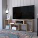 Rectangle Reversible TV Stand Light Pine