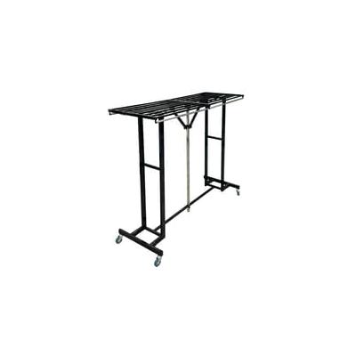 6' Wide Portable Folding Double-Sided Coat Rack w/ 72 Coat Capacity