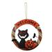 Halloween Decorations Halloween Wooden Hanging Ornaments Halloween Party Supplies Listing Decoration for Home Party Wedding Hanging Sign Rectangle Crafts for Indoor Outdoor Front Door