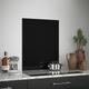 Splashback Gloss Self-Adhesive Glass 600 x 750mm in Black