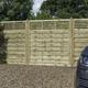 Rowlinson Langham Fence Panel 6' x 6' - 180cm (h) x 180cm (w) x 4cm (d) (3 Pack) in Natural Timber