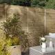 Rowlinson Cheshire Contemporary Gate 3' x 6' - 180cm (h) x 90cm (w) x 4cm (d) in Natural Timber