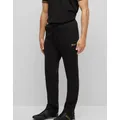 Men's Hugo Boss Men's Cotton-Blend Tracksuit Bottoms with Contrast Logo - Size: LARGE