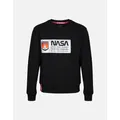 Alpha Industries Men's Limited Edition Mars Reflective Sweatshirt | Black - Size: LARGE