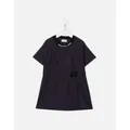 Moncler Girl's Kids Elasticated Dress - Navy - Size: 8 years