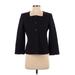 Anne Klein Blazer Jacket: Short Black Print Jackets & Outerwear - Women's Size 2