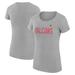 Women's G-III 4Her by Carl Banks Heather Gray Atlanta Falcons Dot Print Lightweight Fitted T-Shirt