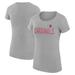 Women's G-III 4Her by Carl Banks Gray St. Louis Cardinals Dot Print Fitted T-Shirt