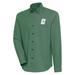 Men's Antigua Green/White Charlotte 49ers Compression Long Sleeve Button-Down Shirt