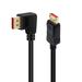 Right Angle Displayport 1.4 Cable Left Ang Displayport Cable 90-Degree Ang Displayport Cable V1.4