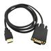 HDMI to VGA Adapter Cable Haokiang 6ft/1.8m Gold-Plated 1080P HDMI Male to VGA Male Active Video Converter Cord