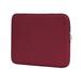 Laptop Sleeve Bag Lightweight Multi-Color & Size Choices Tablet Carrying Bag Protective Soft Padded Zipper Cover Carrying Computer Bag (Wine Red/15.6in)