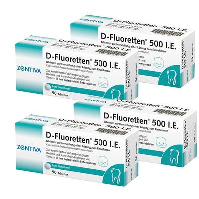 D Fluoretten 500 Tabletten x4 4x90 St Image