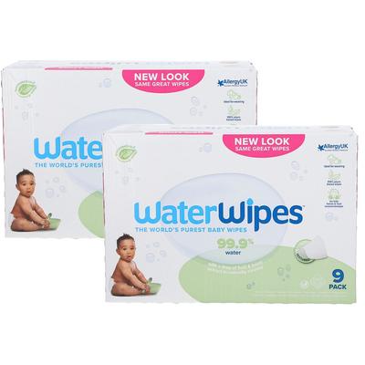 WaterWipes Snoetendoek Bio 9x60st x2 2x540 St Tücher Image