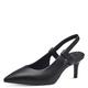 s.Oliver Damen Slingpumps Spitz mit Stilettoabsatz, Schwarz (Black), 42