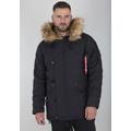 Langjacke ALPHA INDUSTRIES "Explorer w/o Patch" Gr. L, schwarz (black) Herren Jacken Winterjacken