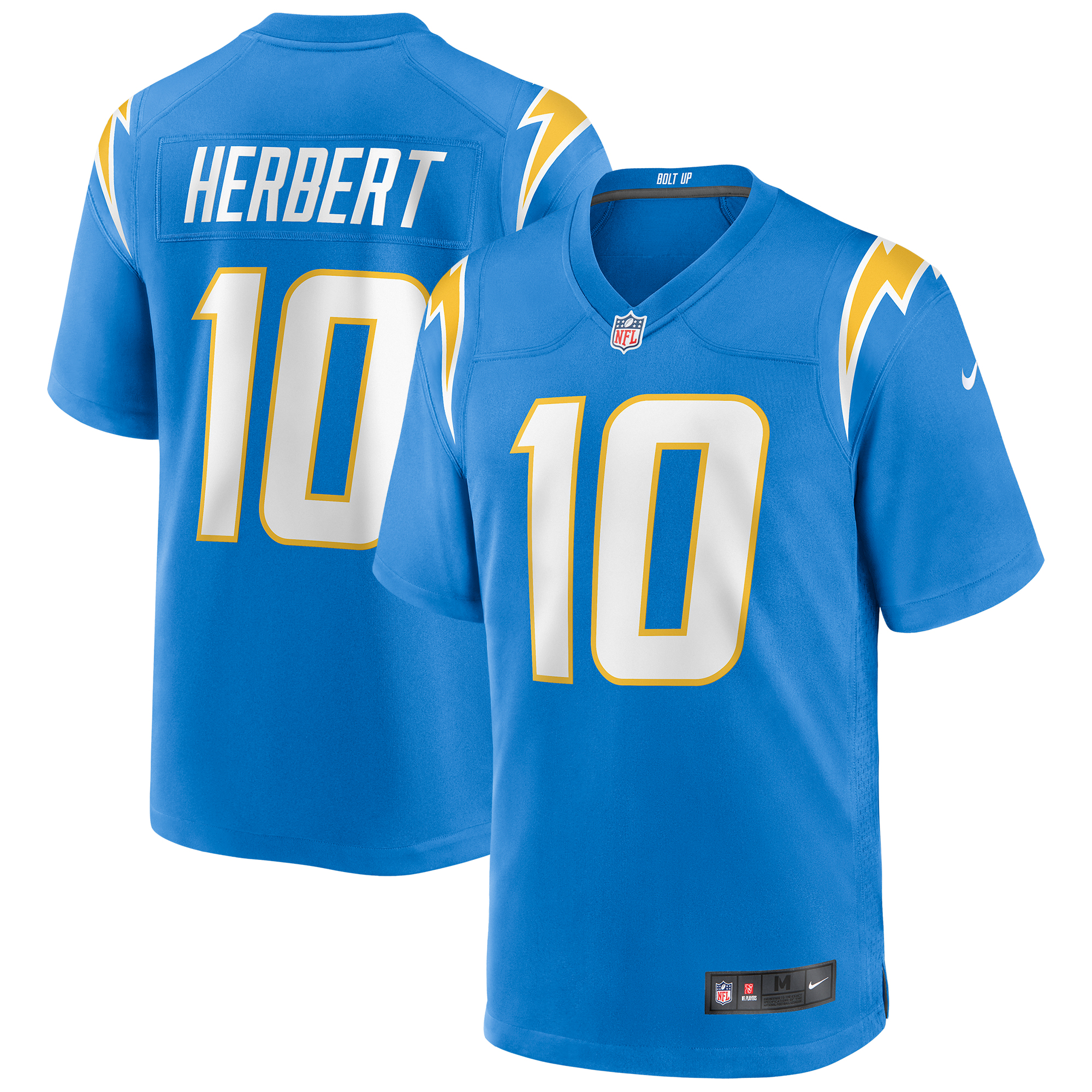 Nike Justin Herbert Los Angeles Chargers Spieler-Spieltrikot in Pulverblau für Herren Image