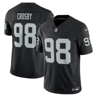 Schwarzes Nike Maxx Crosby Las Vegas Raiders Vapor F.U.S.E. Limited-Trikot für Herren Image