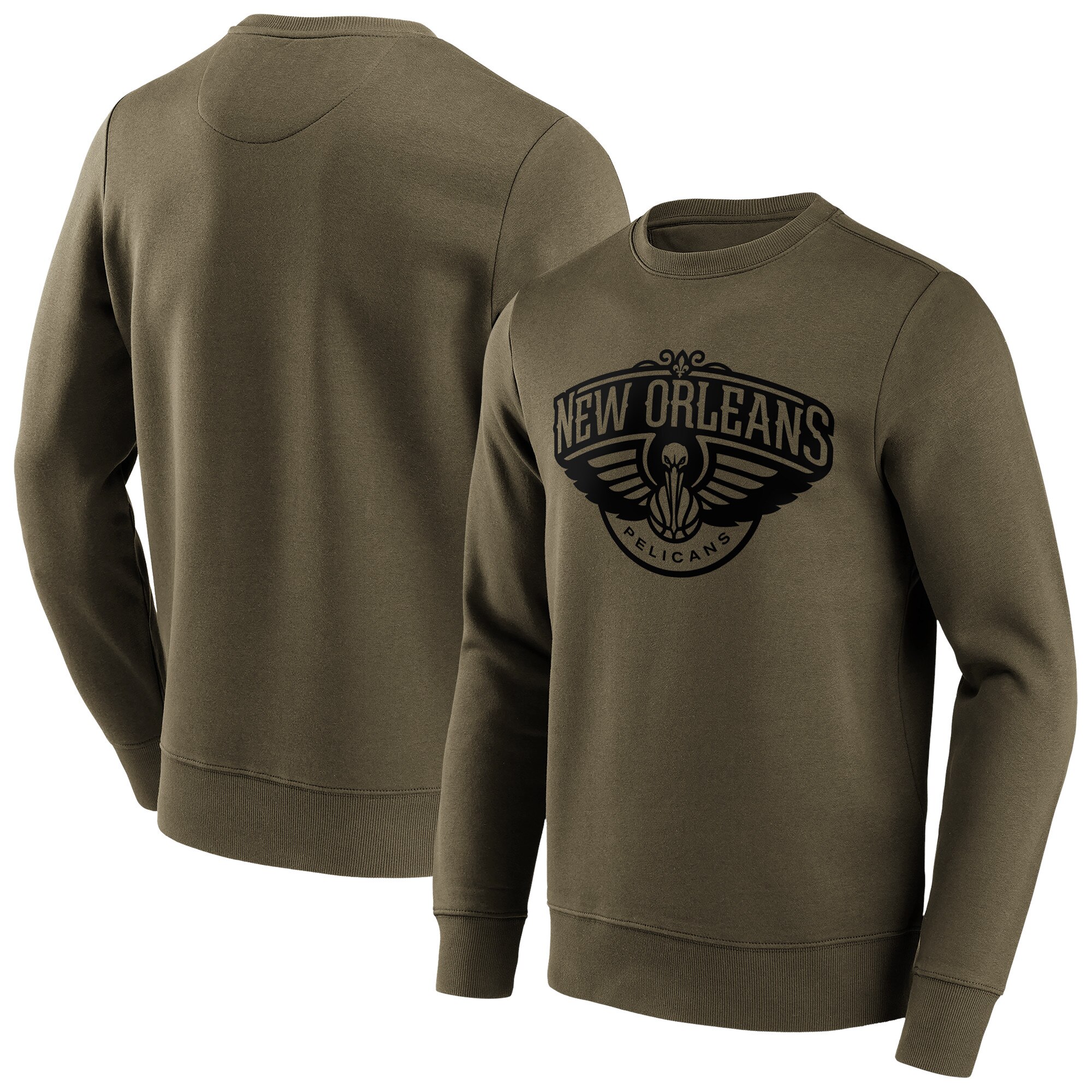 New Orleans Pelicans Fanatics Branded Fashion Preferred Logo Rundhals-Sweatshirt - Herren Image