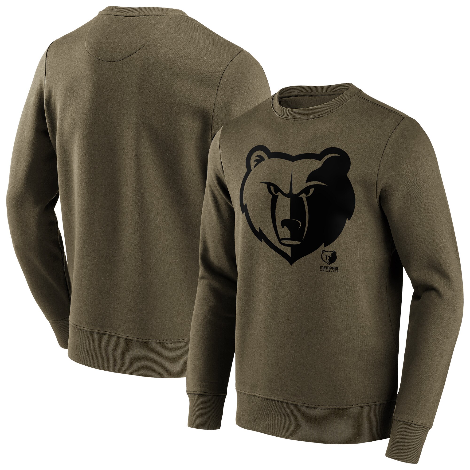Memphis Grizzlies Fanatics Branded Fashion Preferred Logo Rundhals-Sweatshirt - Herren Image