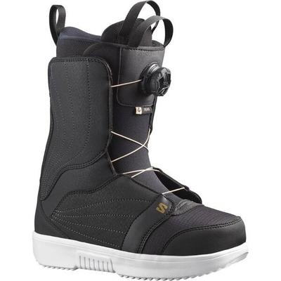 SALOMON Damen Snowboot SNOW. BOOTS PEARL BOA Black/White/Gold, Größe 27 in Black/White/Gold