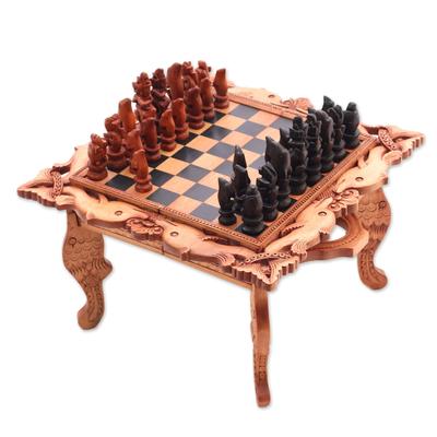 The Sea,'Handcarved Wood Chess Set'