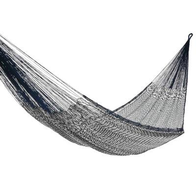 'Ocean Waves' (double) - Mayan Rope Style Double Nylon Handmade Hammock Mexico