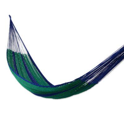 Hammock, 'Royal Pheasant' (double) - Striped Rope Hammock