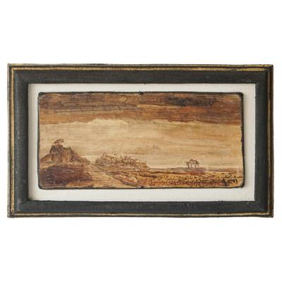 Sunny Day,'Handcrafted Natural Fiber Landscape Wall Art from Ghana'