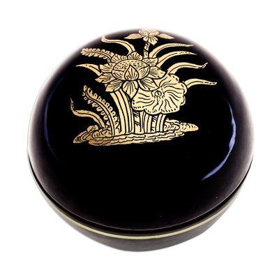 Lotus Grove,'Lacquerware Mango Wood Box from Thailand'