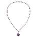 Lavender Breeze,'Handcrafted Faceted Amethyst and Sterling Silver Necklace'