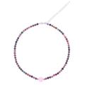 Precious Orb in Rose,'Hand Made Tourmaline and Rose Quartz Beaded Necklace'