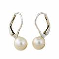 Pure Lily,'Cultured Pearl Drop Earrings High Polish from Thailand'