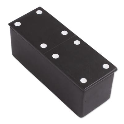 Sophisticated Game,'Black Onyx Domino Set from Mex...