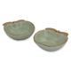 Celadon condiment dishes, 'Autumn Apple' (pair)