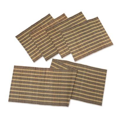 '5-Piece Set Table Runner & Placemats Made from Cotton Blend'