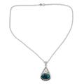 Sterling silver pendant necklace, 'Divine Sky'