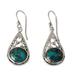 Sterling silver dangle earrings, 'Divine Sky'