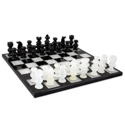 Classic,'Onyx and Marble Chess Set'