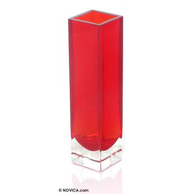 Radiance in Red,'Murano Inspired Hand Blown Glass ...
